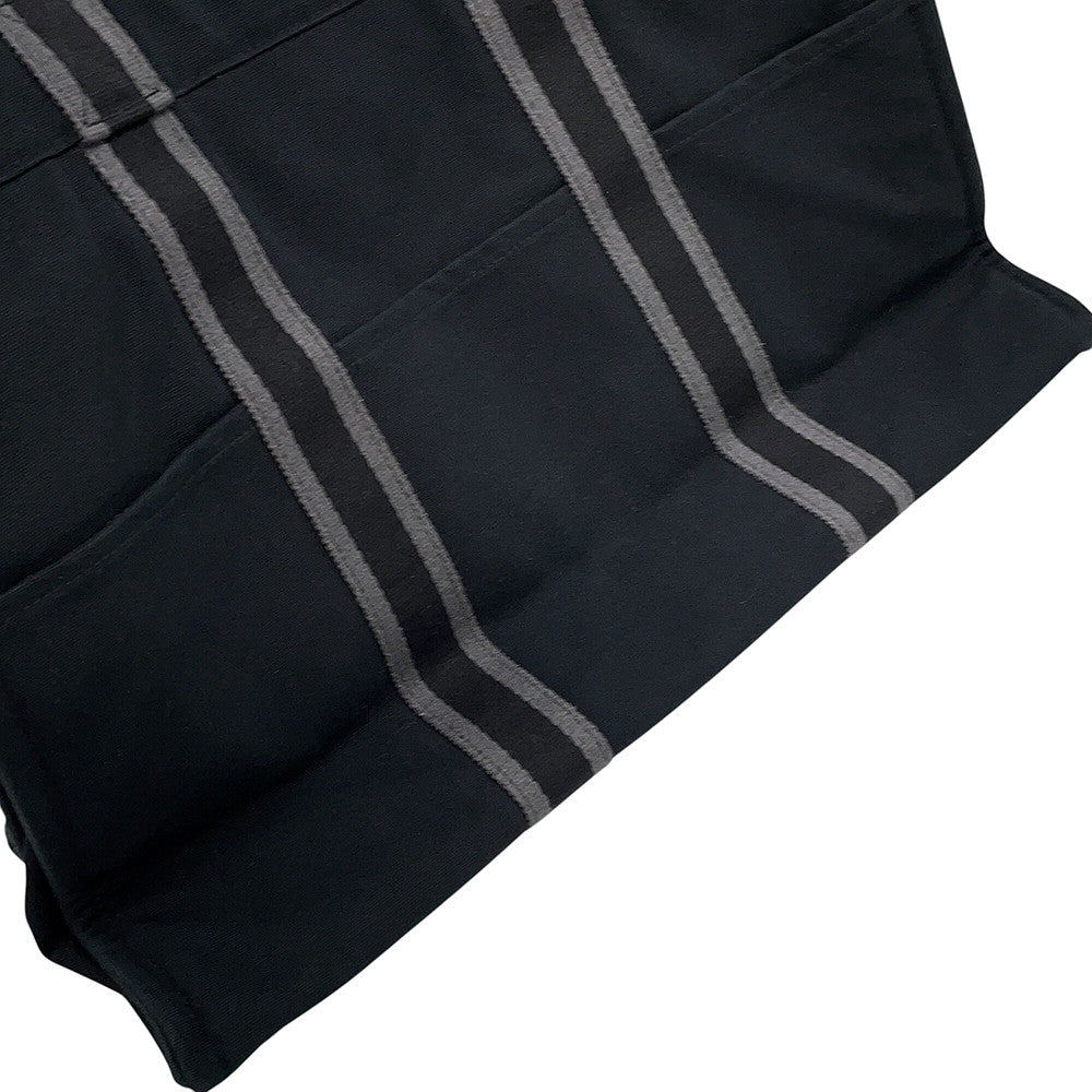 HERMES Fool Toe Black/Gray Canvas Size GM