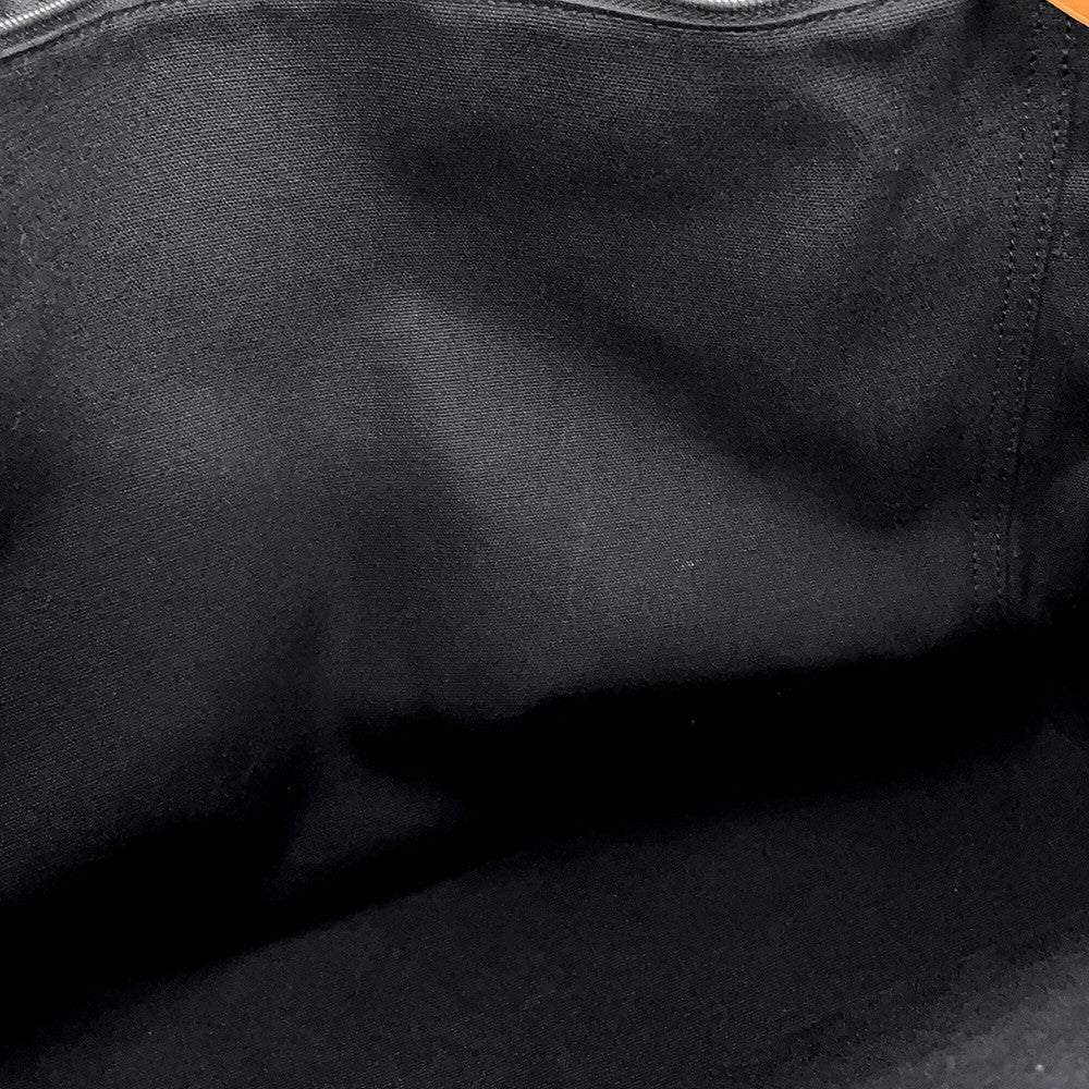 HERMES Fool Toe Black/Gray Canvas Size GM