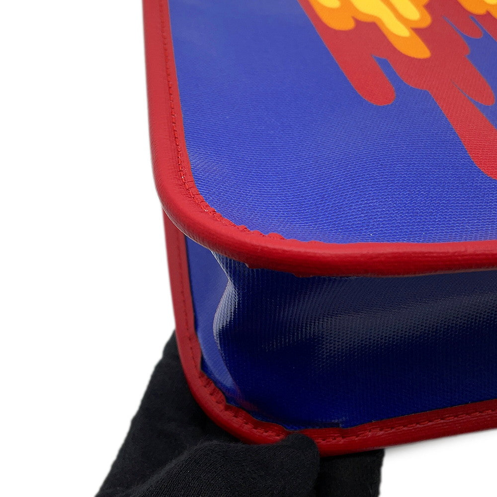 GUCCI Children's Tote Bag Blue/Red/Orange550763 PVC Coated Canvas