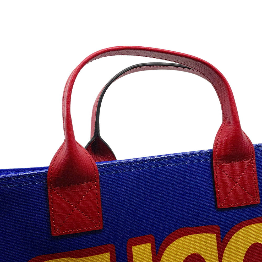 GUCCI Children's Tote Bag Blue/Red/Orange550763 PVC Coated Canvas