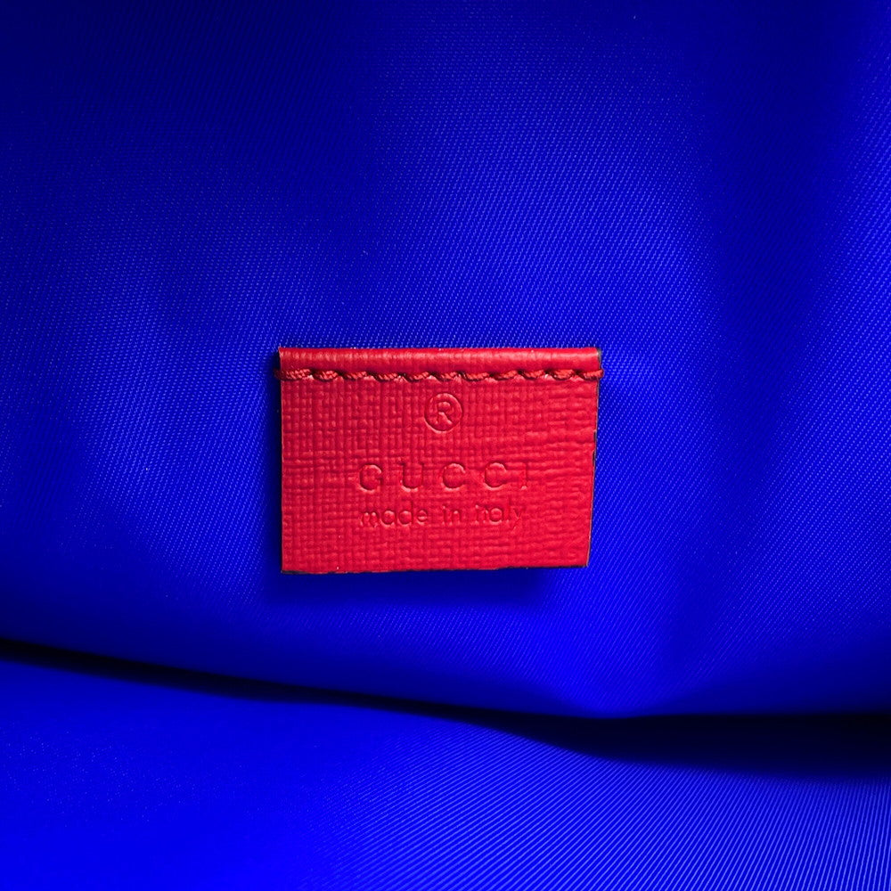 GUCCI Children's Tote Bag Blue/Red/Orange550763 PVC Coated Canvas