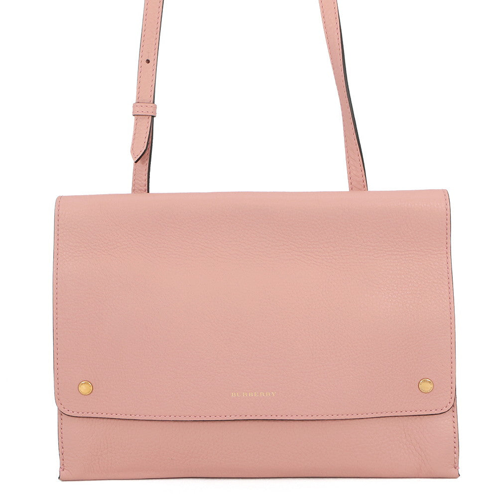 BURBERRY Double-faced Shoulder Bag Pink80055721 Leather
