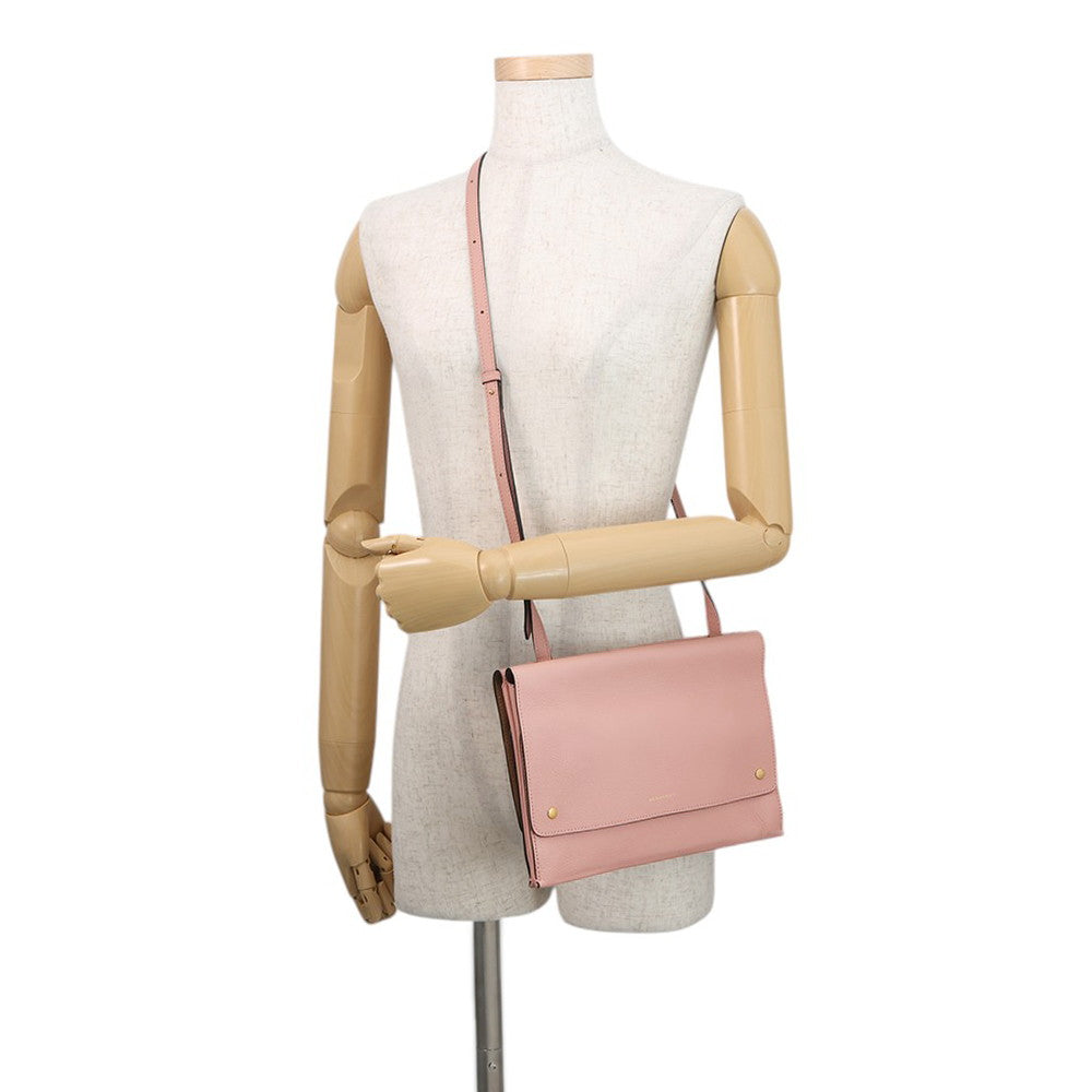 BURBERRY Double-faced Shoulder Bag Pink80055721 Leather