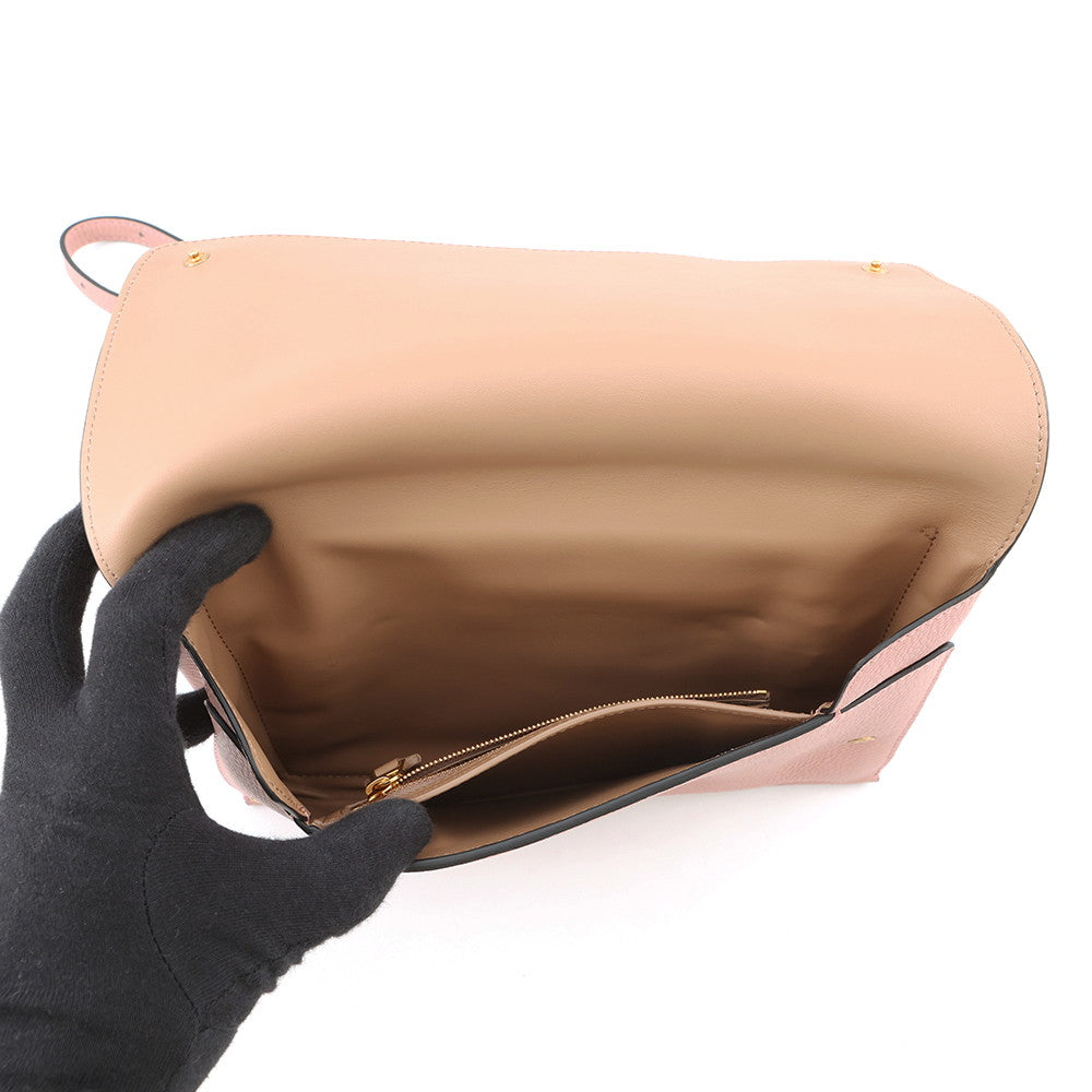BURBERRY Double-faced Shoulder Bag Pink80055721 Leather