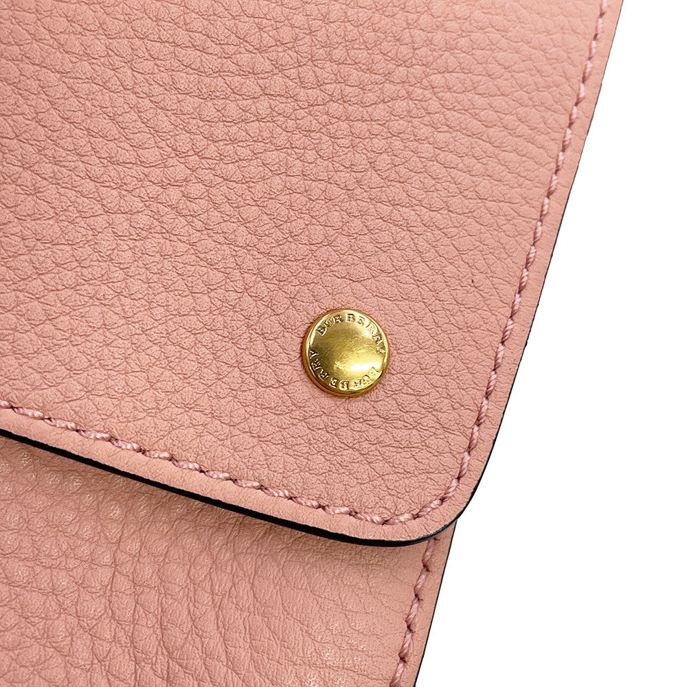 BURBERRY Double-faced Shoulder Bag Pink80055721 Leather