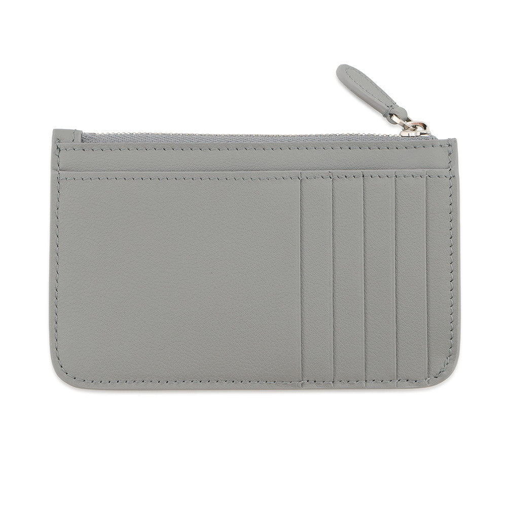 BALENCIAGA Cash 2.0 Long Coin & Card Holder Gray810902 Leather