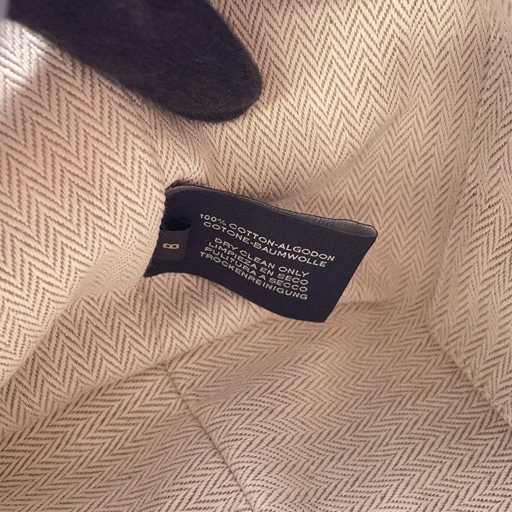 HERMES Brid a Black Hibiscus Canvas Size PM