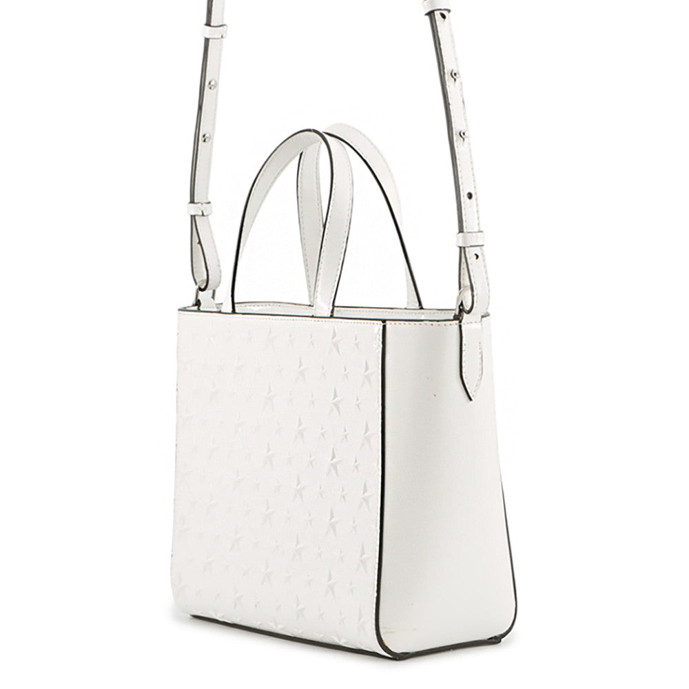 JIMMY CHOO Pegasus S 2WAY Bag White221PEGASI/S TOTE.WIQ Patent Leather