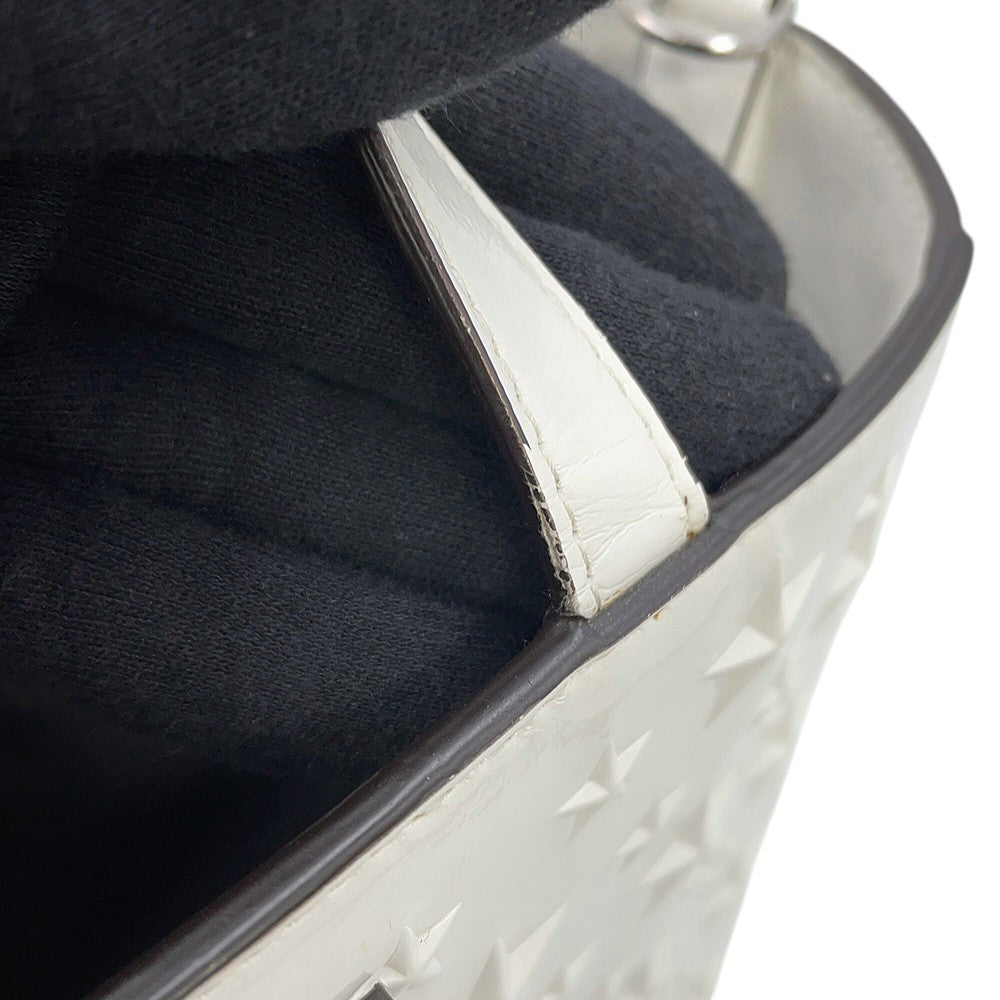 JIMMY CHOO Pegasus S 2WAY Bag White221PEGASI/S TOTE.WIQ Patent Leather