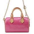 LOUIS VUITTON LVRemix Collection Nano Speedy Neon PinkM83273 Monogram Vernis Leather