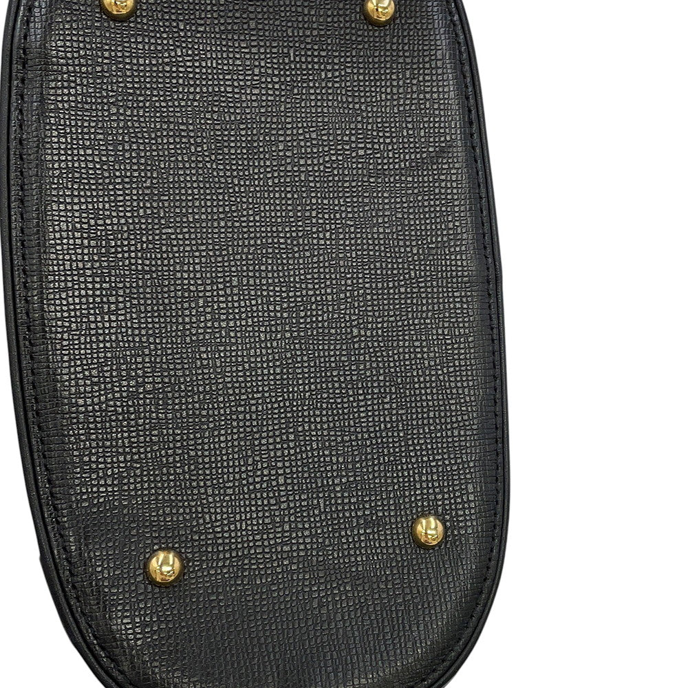 MCM Handbag Black Leather