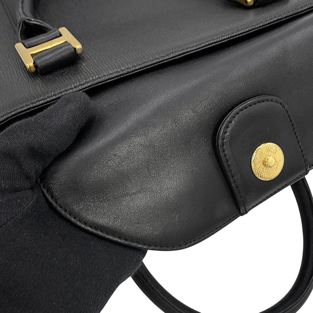 MCM Handbag Black Leather