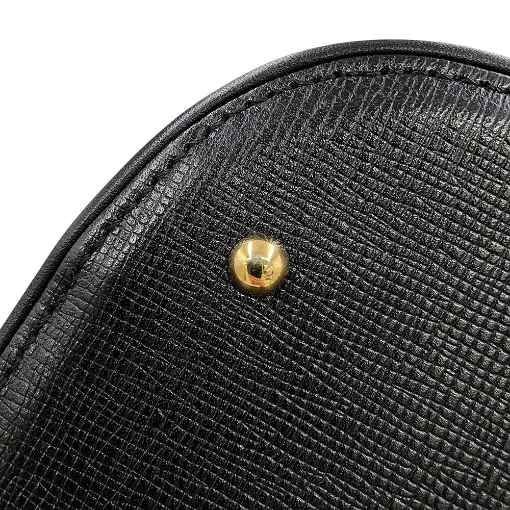 MCM Handbag Black Leather