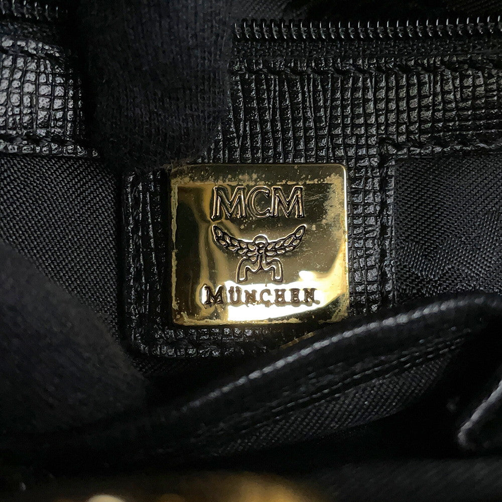 MCM Handbag Black Leather