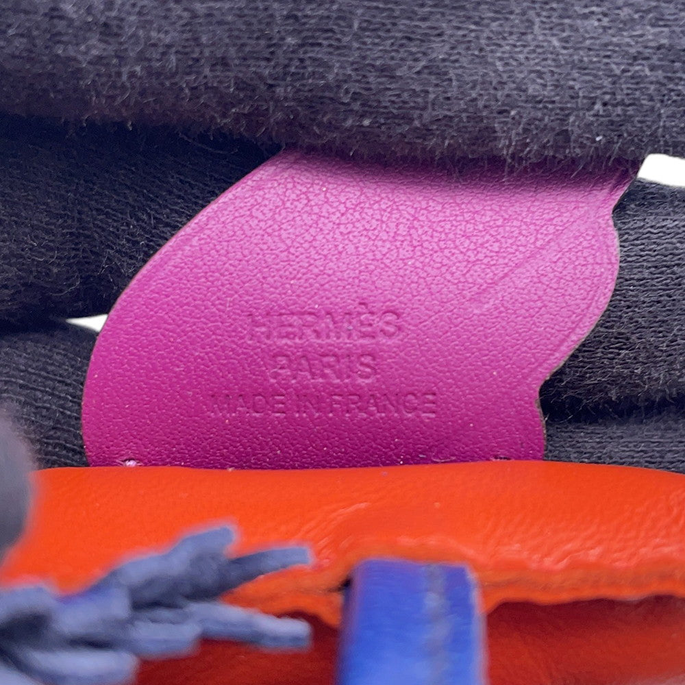 HERMES Rodeo Pegasus Cornelian/Blue Sapphire/Anemone Lambskin Size PM