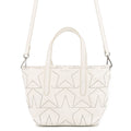 JIMMY CHOO Sophia S Studded 2WAY Bag White Leather