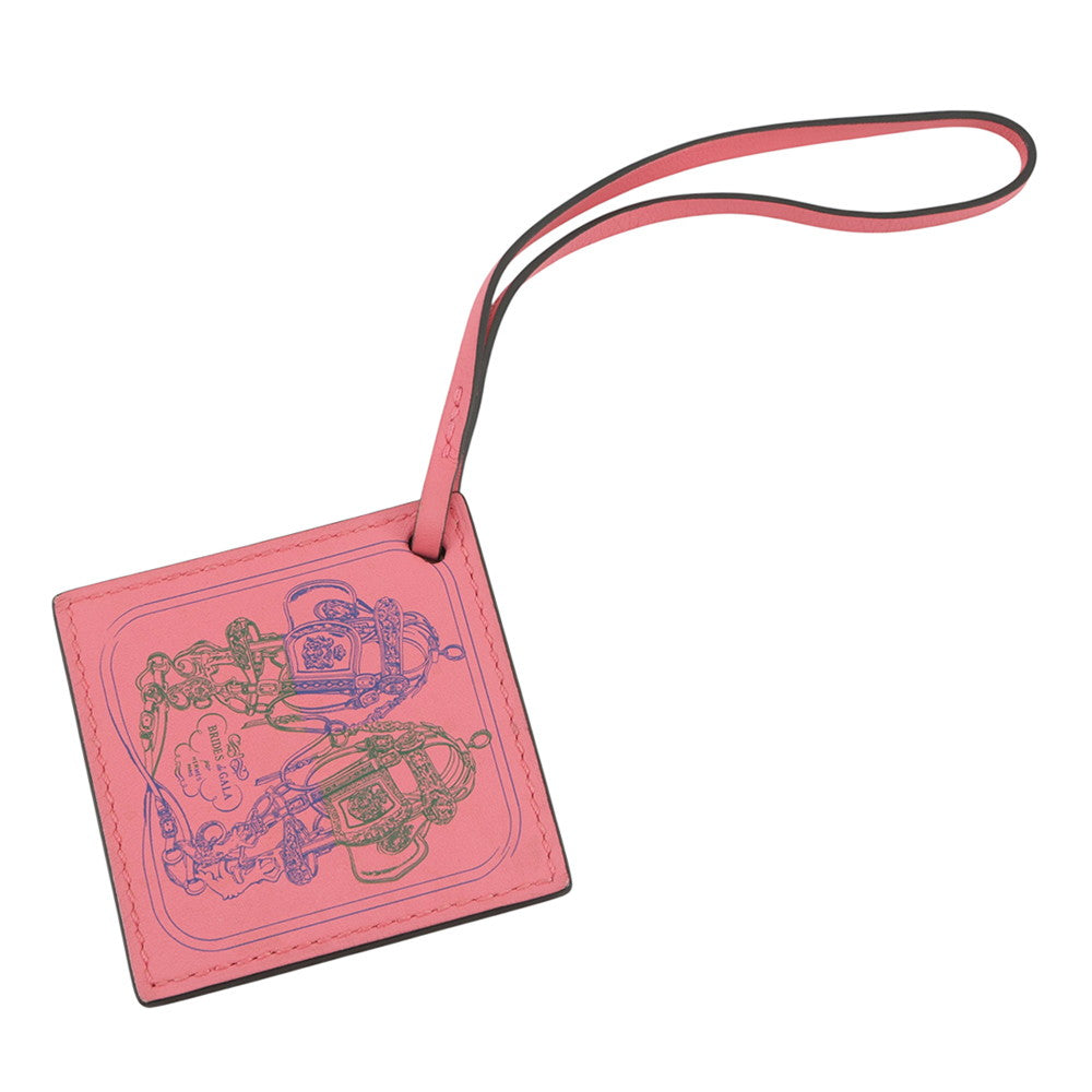 HERMES Carenano Robe du Soir Roseet Swift Leather
