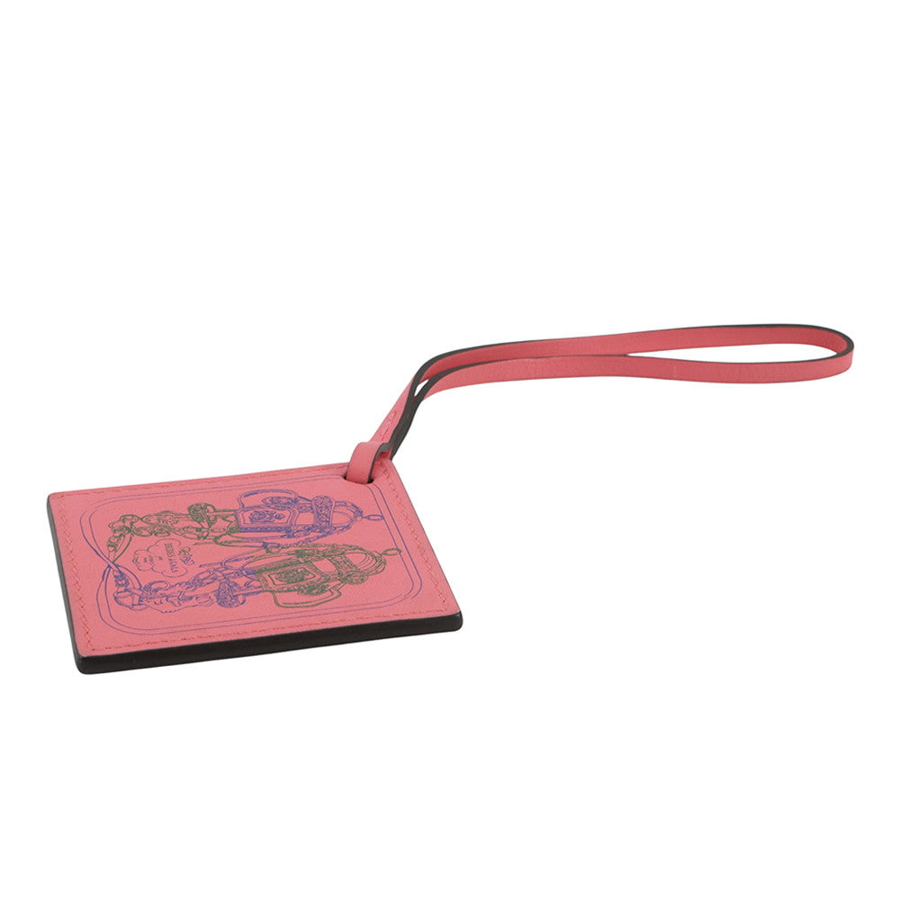 HERMES Carenano Robe du Soir Roseet Swift Leather