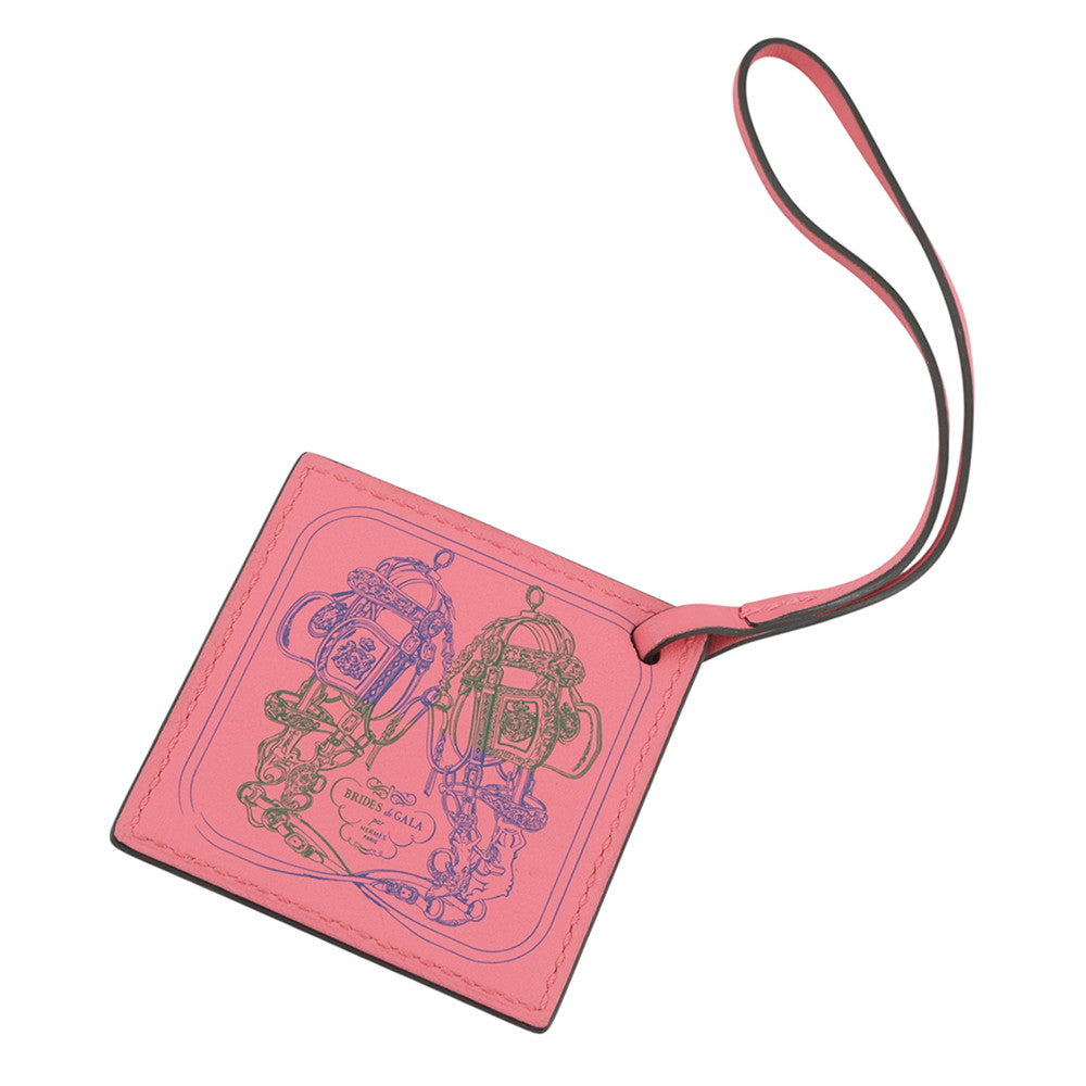 HERMES Carenano Robe du Soir Roseet Swift Leather