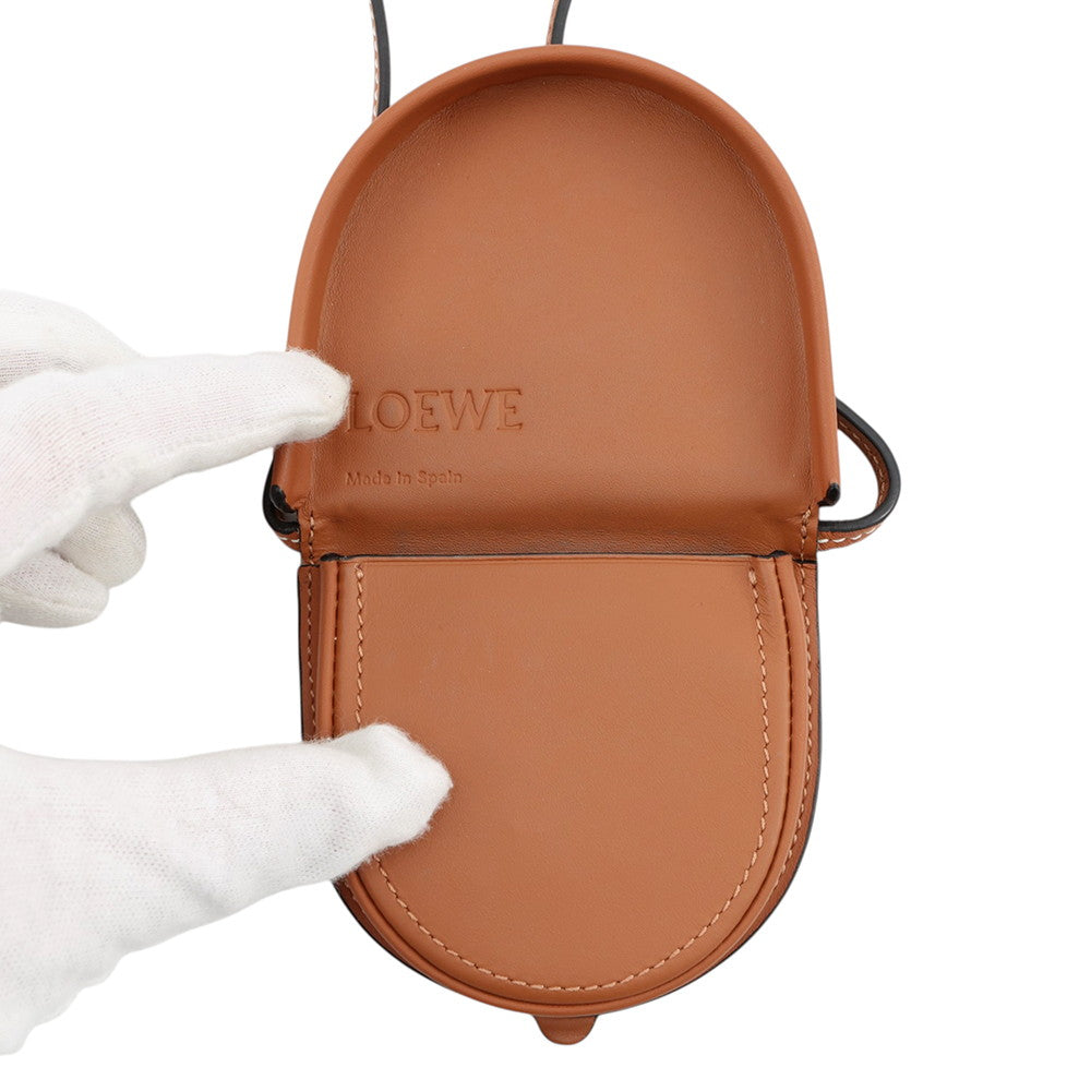 LOEWE heel pouch Tan109.54.T15 Leather