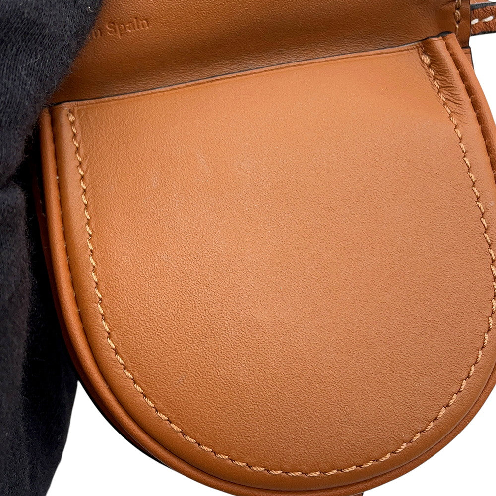 LOEWE heel pouch Tan109.54.T15 Leather
