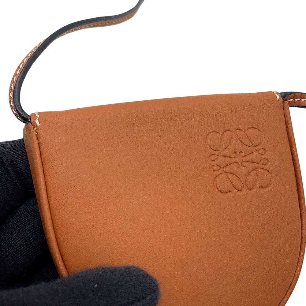LOEWE heel pouch Tan109.54.T15 Leather