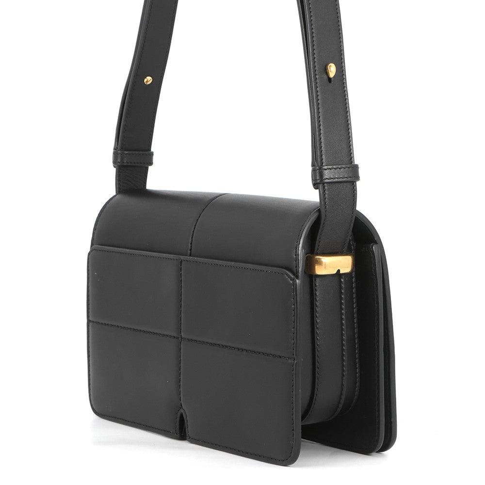 BURBERRY Snip Bag Shoulder Bag Black80889161 Smooth Calf Leather