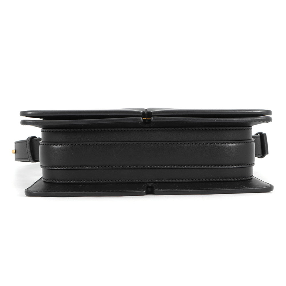 BURBERRY Snip Bag Shoulder Bag Black80889161 Smooth Calf Leather
