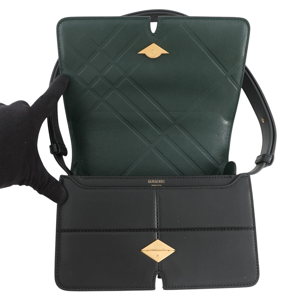BURBERRY Snip Bag Shoulder Bag Black80889161 Smooth Calf Leather