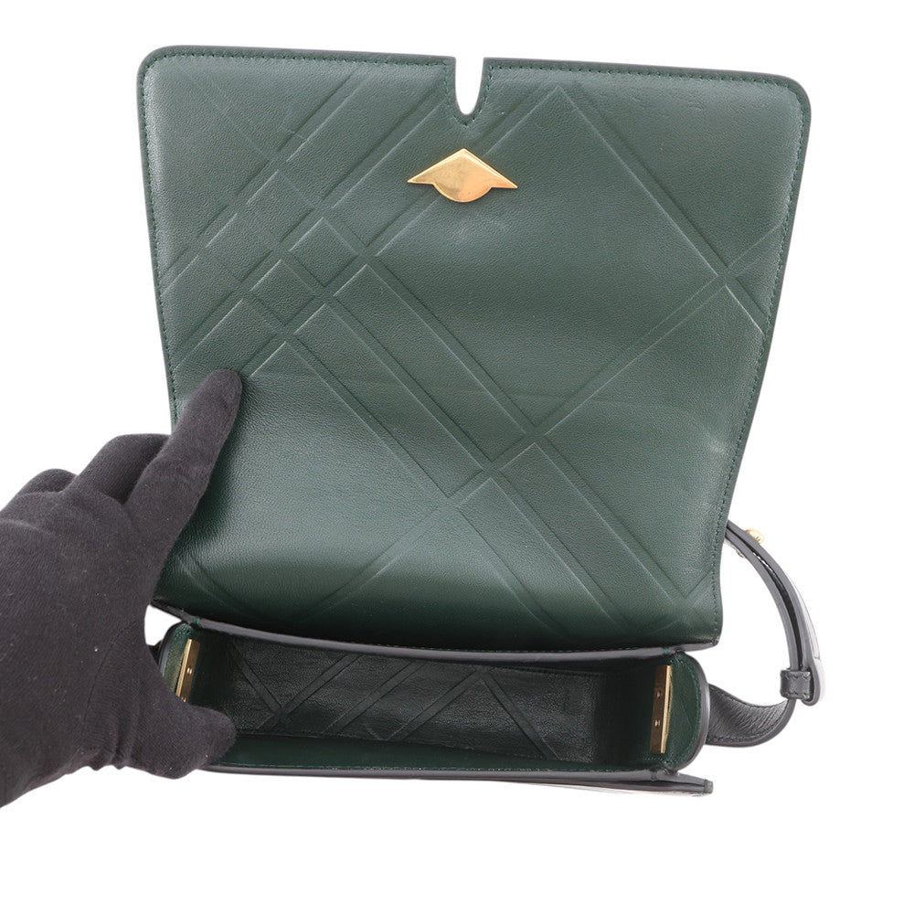 BURBERRY Snip Bag Shoulder Bag Black80889161 Smooth Calf Leather