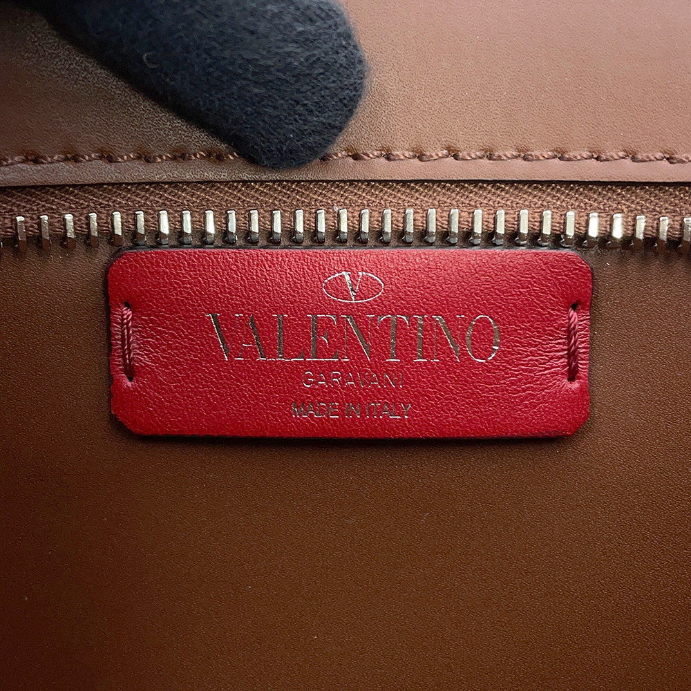 Valentino Garavani VLTN Crossbody Bag Brown Leather