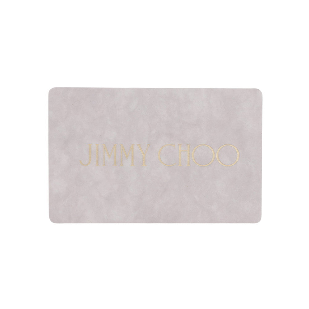 JIMMY CHOO Tote Bag Ivory/Black Canvas Leather