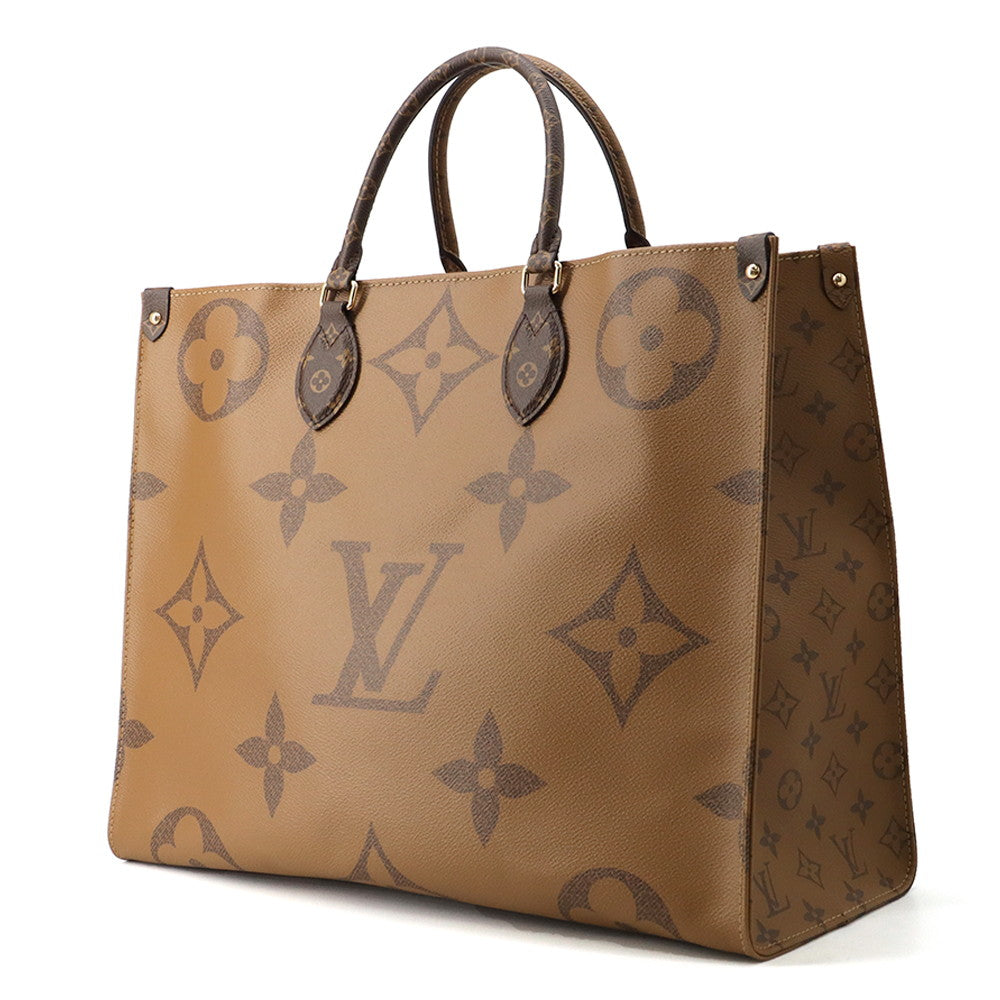 LOUIS VUITTON Onthego RedM45320 Monogram Monogram Reverse Canvas Monogram Giant Size GM