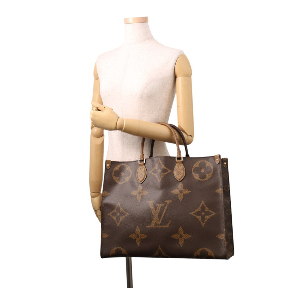 LOUIS VUITTON Onthego RedM45320 Monogram Monogram Reverse Canvas Monogram Giant Size GM