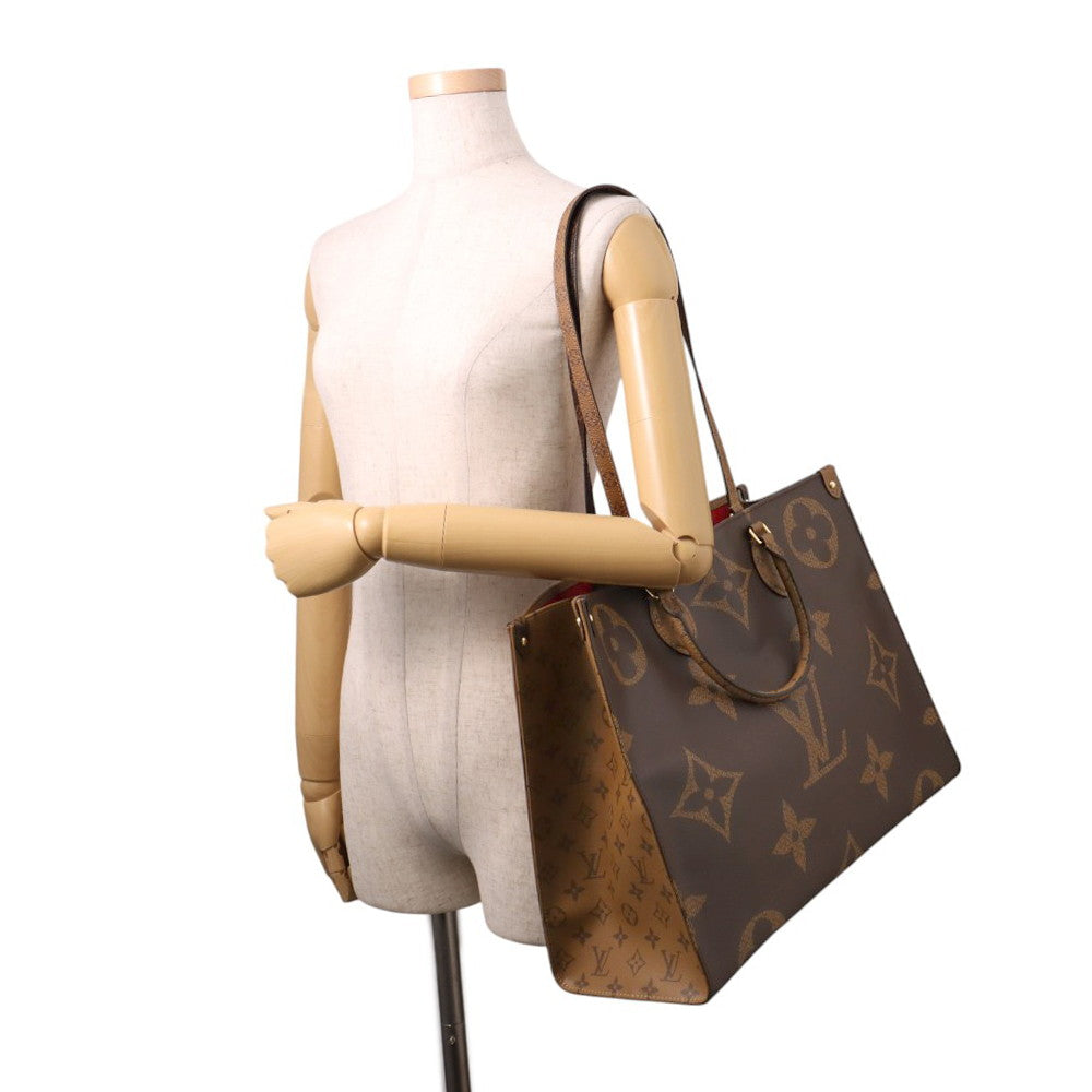 LOUIS VUITTON Onthego RedM45320 Monogram Monogram Reverse Canvas Monogram Giant Size GM