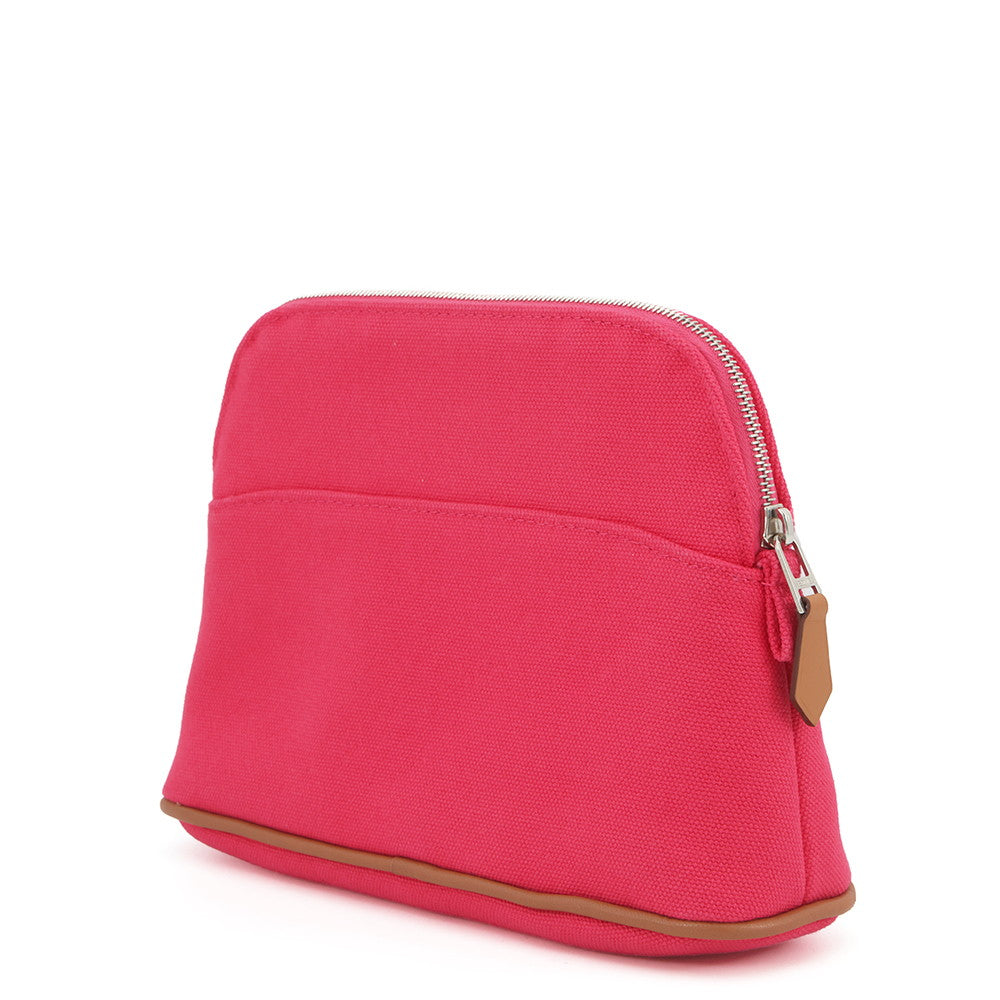 HERMES BolidePouch Hibiscus Canvas Leather Size PM