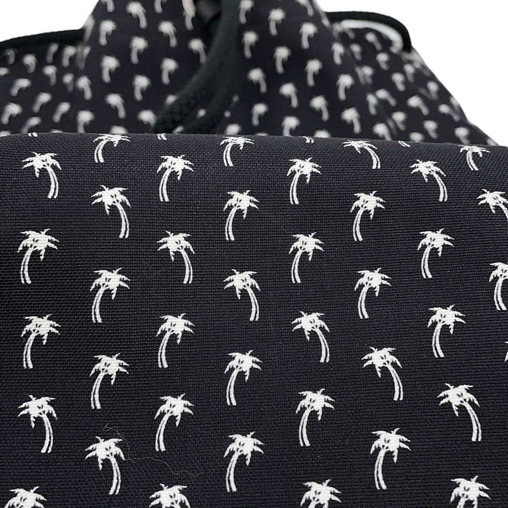 SAINT LAURENT PARIS Printed Bucket Bag One Shoulder Bag Black/White553969HPQ1E1070 Canvas Leather