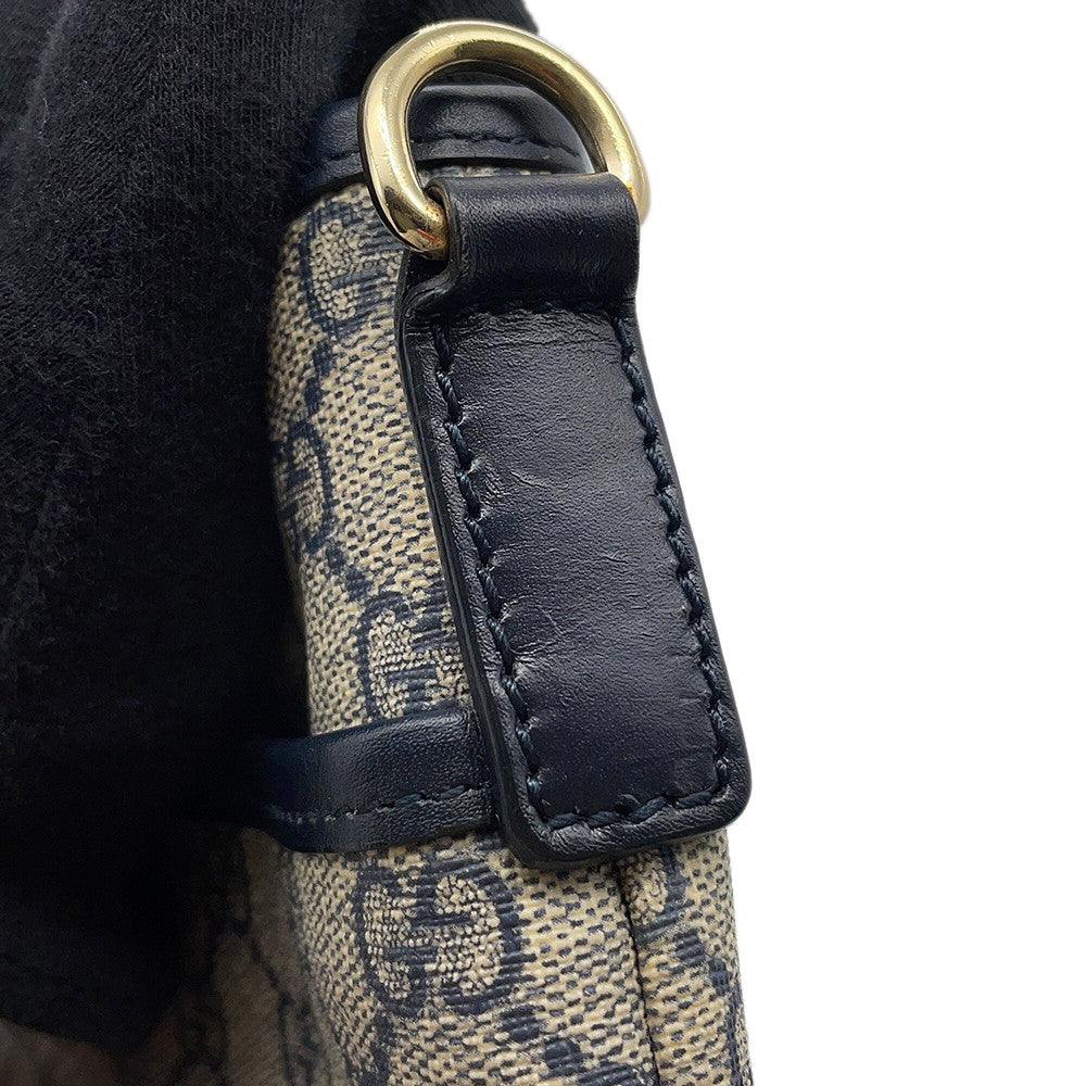 GUCCI Cherie Shoulder Bag Beige/Navy/Red388926 GG Supreme Leather