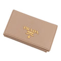 PRADA Card Case Beige1MC122 Leather