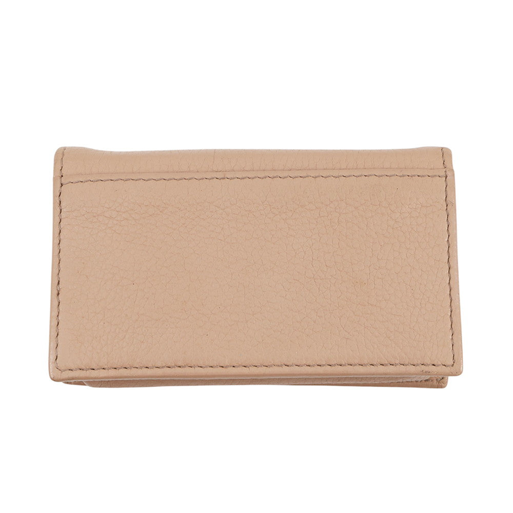 PRADA Card Case Beige1MC122 Leather