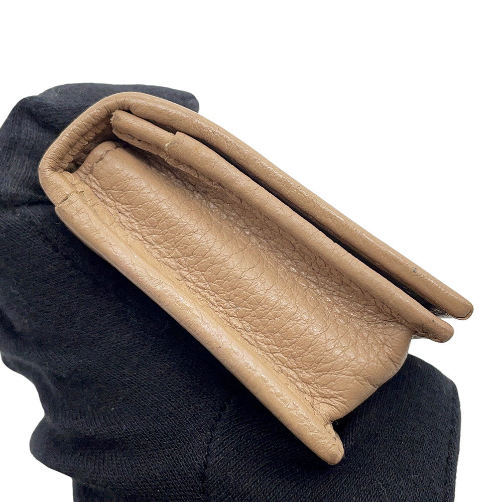 PRADA Card Case Beige1MC122 Leather