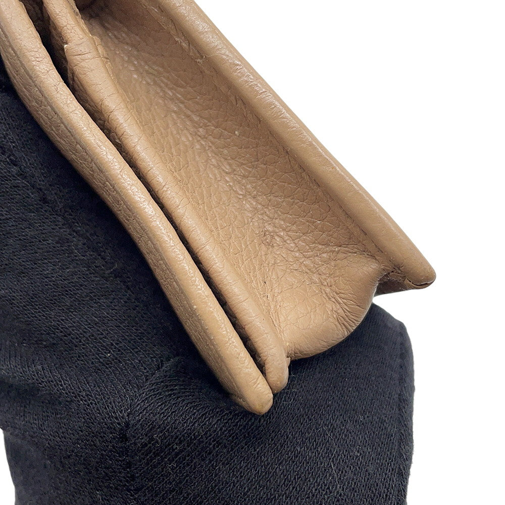 PRADA Card Case Beige1MC122 Leather