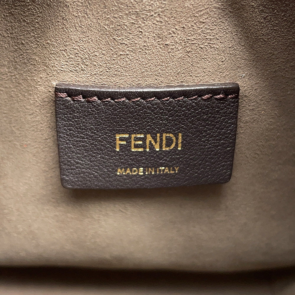 FENDI Mini Montresor 2WAY Bag Ivory/Red8BS010 Leather