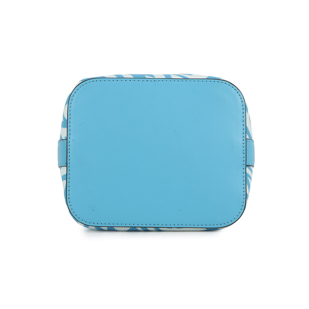 FENDI Mini Montresor 2WAY Bag Blue/White8BS010 PVC Leather
