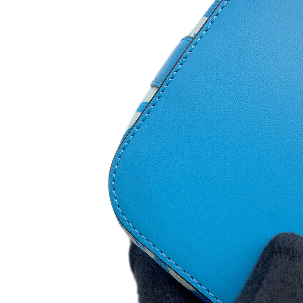 FENDI Mini Montresor 2WAY Bag Blue/White8BS010 PVC Leather