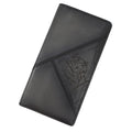 Berluti Calligraphy Long Wallet Dark Gray Leather