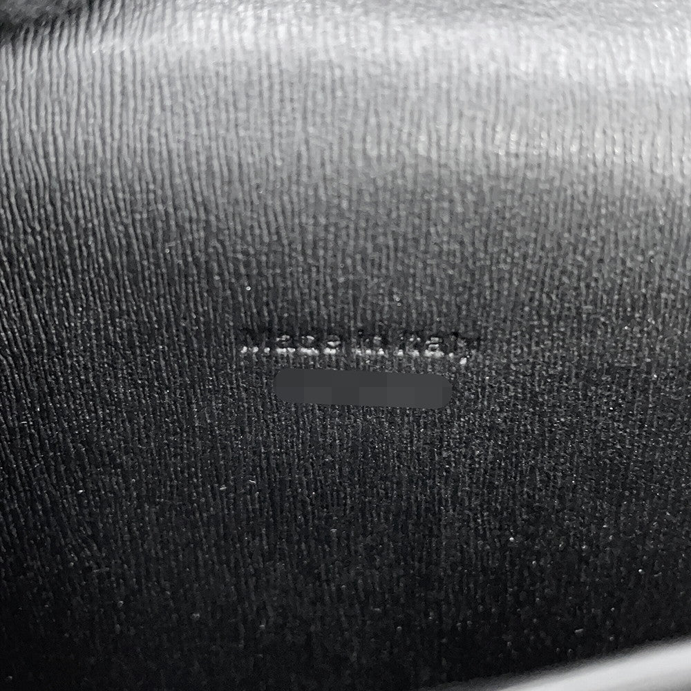 Berluti Calligraphy Long Wallet Dark Gray Leather