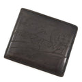 Berluti Calligraphy Bifold Wallet Dark Gray Leather