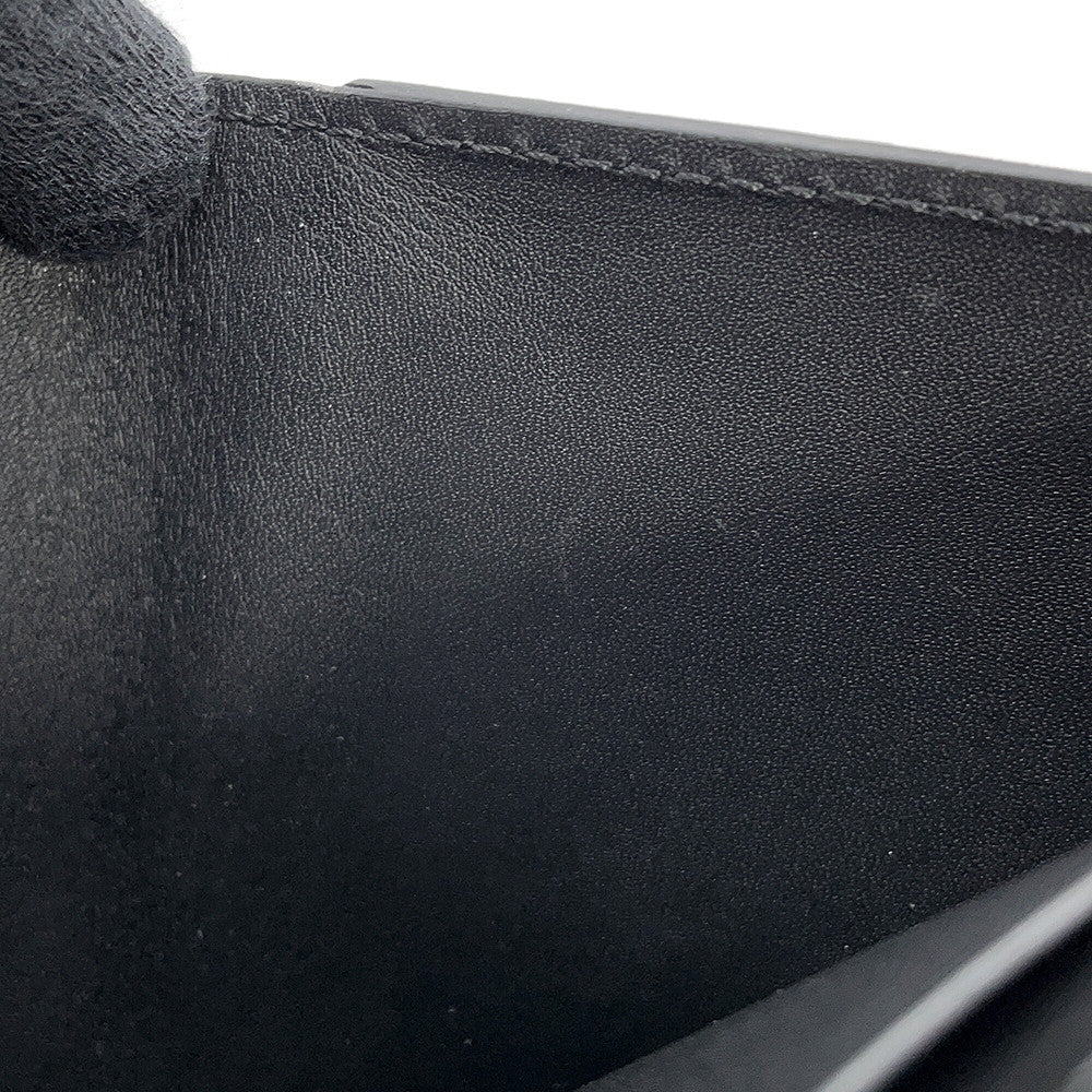 Berluti Calligraphy Bifold Wallet Dark Gray Leather