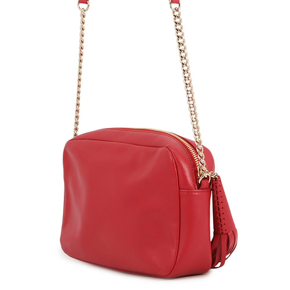 JIMMY CHOO Atini Shoulder Bag Red Leather